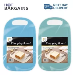 More details for 2 x plastic chopping board strong non slip kitchen food cutting boards bpa free