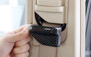 Fit For Benz GLK 2009-2015 ABS Carbon Fiber Safety Belt Buckle Accessories Cover - Picture 1 of 12