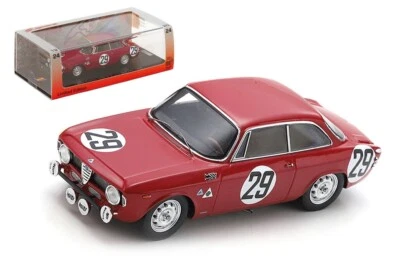Spark 100SPA09 Alfa Romeo 1600 GTA #29 Autodelta 2nd Spa 24hr 1966 - 1/43 Scale - Image 1 of 4