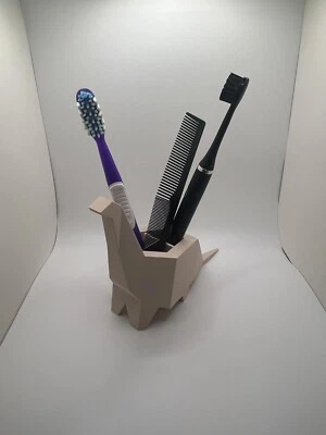 Dinosaur Bathroom Toothbrush Holder, Dinosaur Utensil Cup, Dinosaur Pen Holder - Image 1 of 4