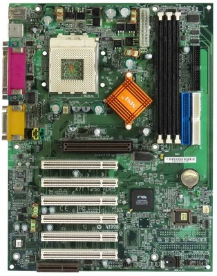MSI K7T TURBO VER:3 MS-6330 S.462 SDRAM PCI AGP - Image 1 of 2