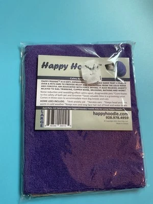 Sudadera con capucha Happy X-Large, azul marino para perros grandes. Talla grande Foto 1 de 4