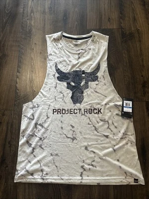 Camiseta sin mangas Under Armour Project Rock Brahma Bull DYE 1373787 para hombre talla XL NUEVA CON ETIQUETAS Foto 1 de 4