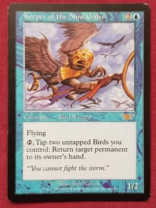 Magic The Gathering LEGIONS KEEPER OF THE NINE GALES blue card MTG - Picture 1 of 2