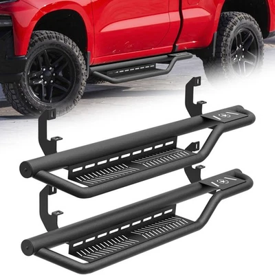 Side Running Boards For 2020-2026 Silverado & Sierra 2500 HD 3500 HD Regular Cab Foto 1 de 4