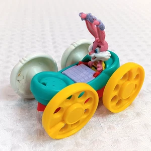 Vintage McDonald's 1991 Tiny Toon Adventures Flip Car Duck Rabbit - Picture 1 of 5