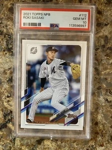 Roki Sasaki 2021 Topps NPB #112 PSA 10 Gem Mint - Bild 1 von 1