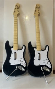 X 2 Wii Guitars Rockband Harmonix Pack Nintendo Wii Wireless NO DONGLE - Picture 1 of 10