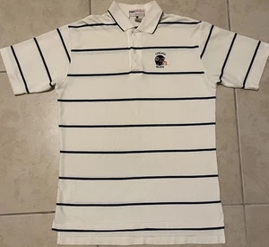 Vintage 90s Chicago Bears Striped Faded Polo Shirt M Dick Butkus Bulls Grunge 80s - Bild 1 von 15