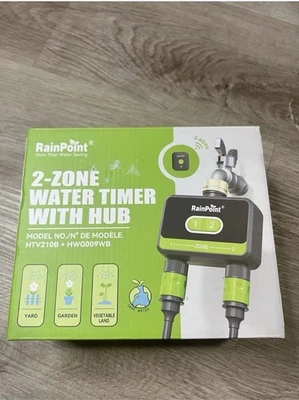Rainpoint 2-ZONE WIFI WATER TIMER WITH SMART HUB HTV210B + HWG009WB - Image 1 of 3