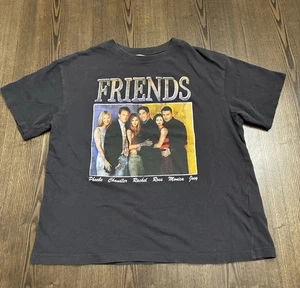 H&M Shirt Women's Size XS Friends Black Warner Bros Sitcom Short Sleeve T-Shirt - Picture 1 of 6