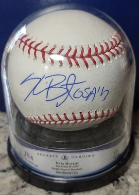 Kris Bryant "GSA 13" Golden Spikes Award Signed Baseball JSA Beckett GEM MINT 10 - Image 1 of 3