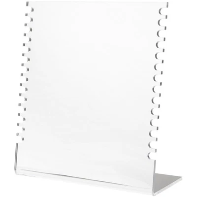 Soporte de exhibición de collar acrílico Plymor con ganchos (espejado), 10,625" x 4" x 11,75" Foto 1 de 2