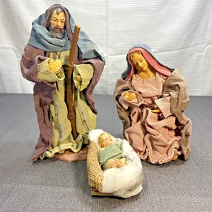 Tela Belén De Colección-Mache Clothtique Tipo María José Niño Jesús Santa Navidad - Imagen 1 de 19