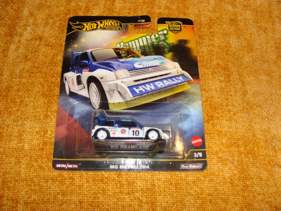 HOT WHEELS PREMIUM.. MG METRO 6R4.. HAMMER DROP RELEASE.. HRW09.. 1 64