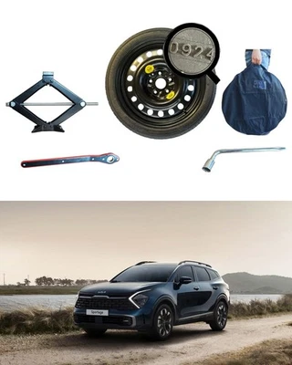 Kit Rueda de Repuesto 17" para Kia Sportage con Gata, Llave y Funda - Imagen 1 de 3