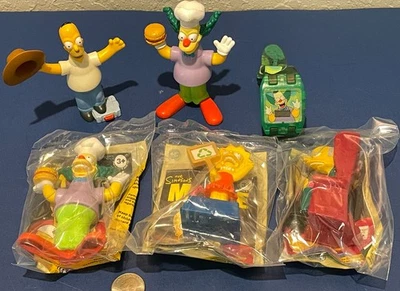 The Simpsons Movie 2007 Burger King Kids Meal Toys NEW or USED - Image 1 of 2
