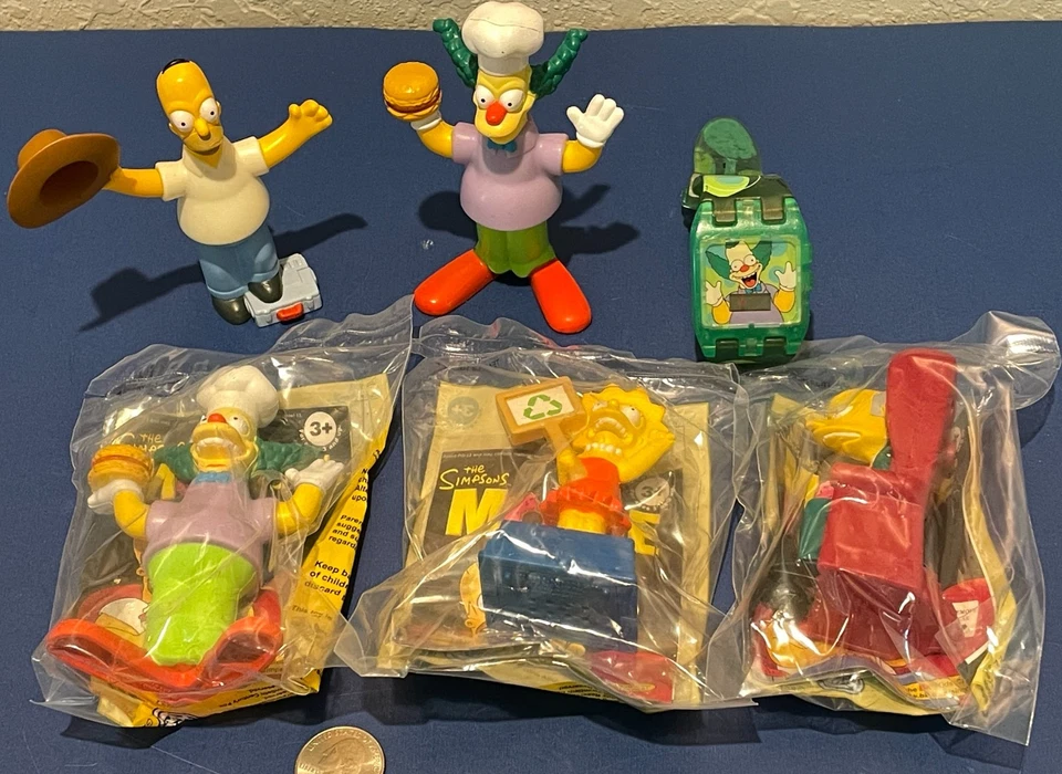 The Simpsons Movie 2007 Burger King Kids Meal Toys NEW or USED - Image 1 of 2