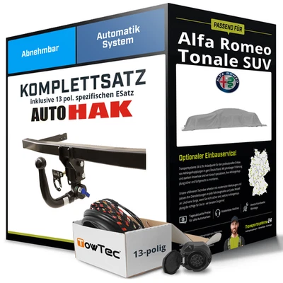 Für ALFA ROMEO Tonale SUV 965 Anhängerkupplung abnehmbar +eSatz 13pol 03.22- AHK - Bild 1 von 4