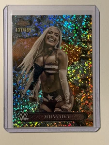 2025 Topps Chrome WWE Cactus Jack Zelina Vega Speckle Refractor #/299 🔥 - Picture 1 of 2