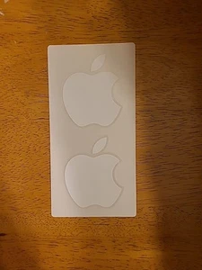 Apple White Logo Sticker Decal iphone ipod Authentic - Picture 1 of 1