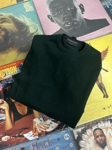 Suéter Pullover Bramante Triplo Ritorto Verde Cuello Redondo Lana Talla 48 EU UK S - Imagen 1 de 7