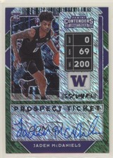 2020-21 Panini Contenders Draft Picks RPS Jaden McDaniels #64.1 Rookie Auto RC