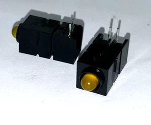 MENTOR 2 Pin gelb 5mm rechtwinklig Gehäuse LED neue Diode 2 Stück - Bild 1 von 6