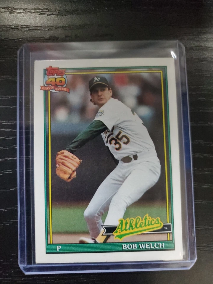 1991 Topps - #50 Bob Welch - Image 1 of 2