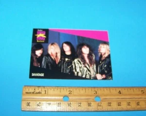 Savatage Collectible Photo Cards - Super Stars Musicards Vintage 1991 - Picture 1 of 2