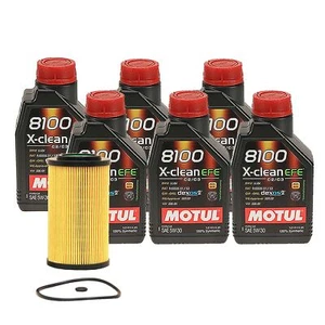 6L Motul 8100 X-CLEAN EFE 5W30 Wix Filter Motor Oil Change Kit For Azera Sorento - Picture 1 of 1