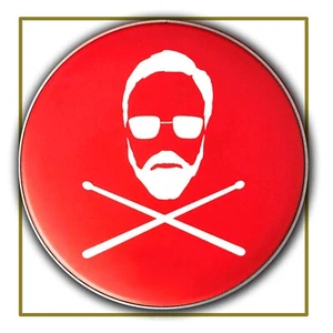 Queen Roger Taylor 'Jolly Roger' Replica Drum Skin LIMITED EDITION IN STOCK! - Foto 1 di 4