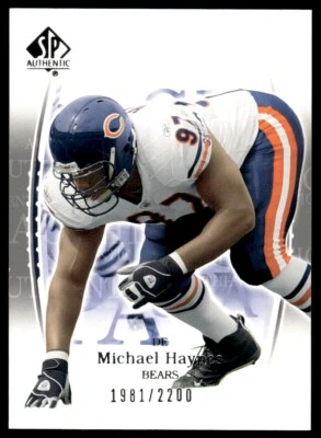 2003 SP Authentic Michael Haynes Rookie 1981/2200 Chicago Bears #96 R75 - Image 1 of 2