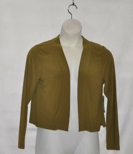 Linea by Louis Dell'Olio Crepe Shrug Size S Olive - Picture 1 of 2