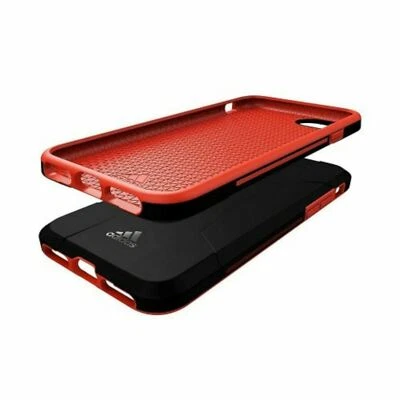 NEW Adidas Solo 2-Layer Case for Apple iPhone 7 PLUS  7+ 6+ 6s+ Black/Red - Image 1 of 4