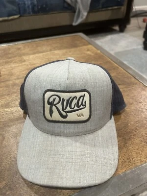 Sombrero de camionero RVCA para hombre, gris y azul Foto 1 de 4
