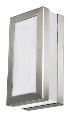 Rabalux 8170 Außenwandleuchte Stuttgart, E27, silber-weiß, Modern, IP44, 25cm - Bild 1 von 3