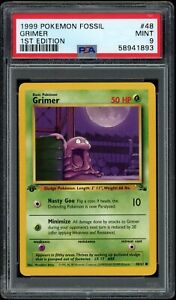 1999 Pokemon Fossil Grimer 1st Edition #48 PSA 9 MINT