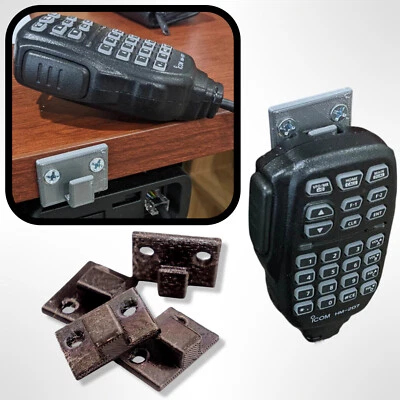 Montierbar Mikrofon Aufhänger für Icom IC-2730 Dualband Digital Transceiver ( - Bild 1 von 4