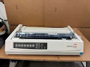 Oki 321 Turbo Printer Parallel/USB Re conditioned COMPLETE WITH COVERS - Picture 1 of 1