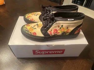 Vans Supreme Jean Paul Gaultier Floral Chukka '95 Pro Black VN0A49G2 Size 9 - Picture 1 of 6