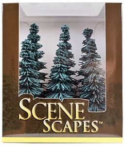 Bachmann-Blue Spruce Trees 5-6" 6/ - HO