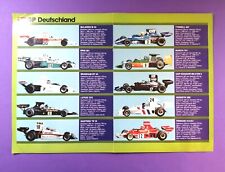 altes Poster, Autos Formel 1 Grand Prix 1974, Lauda, Hunt, Peterson, 29x41cm