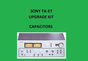 Przedwzmacniacz stereo SONY TA-E7 Zestaw naprawczy - wszystkie kondensatory - Zdjęcie 1 z 16