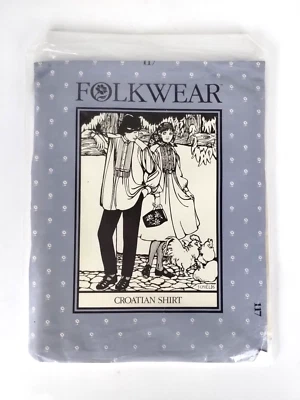 Folkwear #117, "Croatian Shirt, Ethnic Pattern for Shirt or Dress, Sewing & Tuck - Image 1 of 4