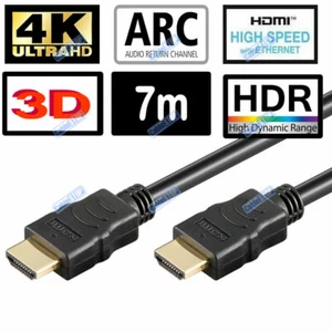 7,5 m HDMI KABEL 4K ULTRA HD TV KABEL 2160p (30 Hz) 7 METER HIGH SPEED HDMI KABEL - Bild 1 von 11