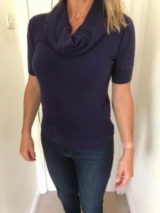 H&M Purple Short Sleeved Fitted Jumper size Medium - Picture 1 of 5
