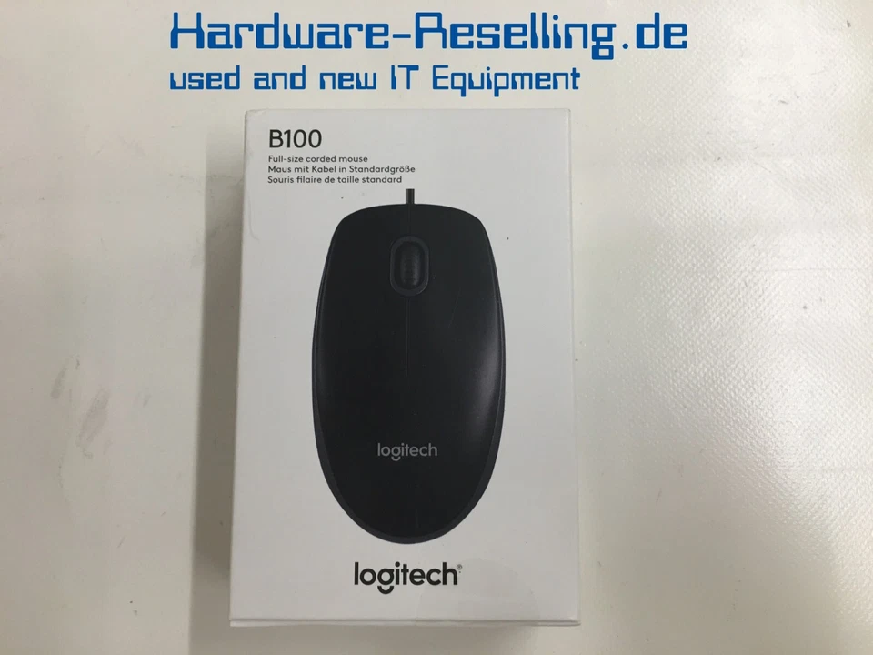 Logitech B100 USB Maus Schwarz NEU & OVP - Bild 1 von 1