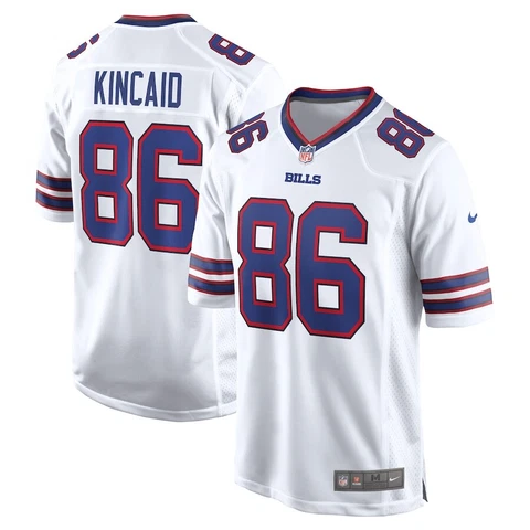 Buffalo Bills Dalton Kincaid #86 Nike White Alternate Official NFL Game Jersey Cover