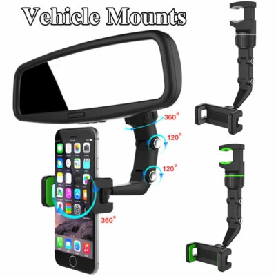 360° Rotatable Car Phone Holder Dashboard Mount Stand For Universal ⇓ - Image 1 of 4